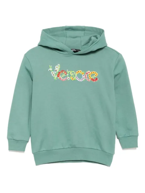 Versace Kids logo-embroidered hoodie
