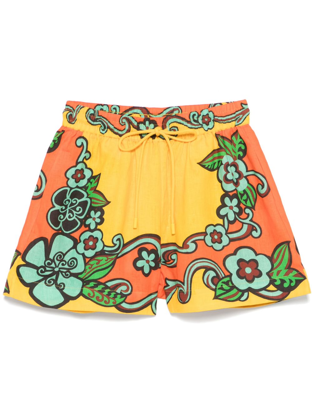 ALEMAIS floral shorts - Yellow