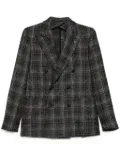 Tagliatore checked blazer - Black