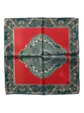 FRANCO BASSI paisley-pattern pocket square - Red