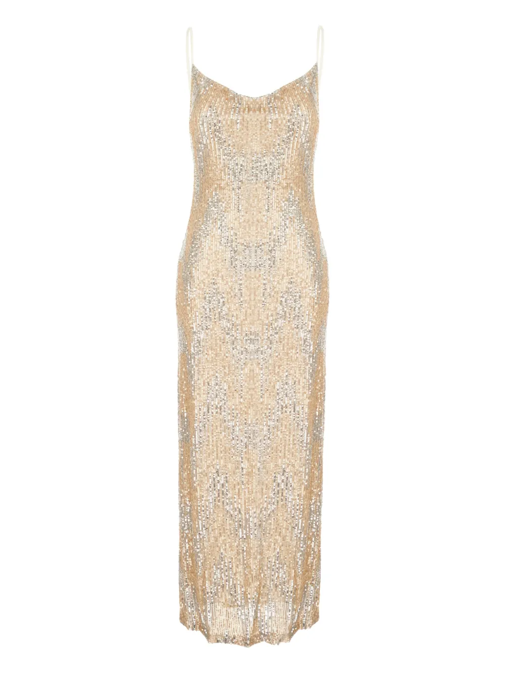 CORTE DEI GONZAGA sequin-embellished midi dress | Neutrals | Image 1