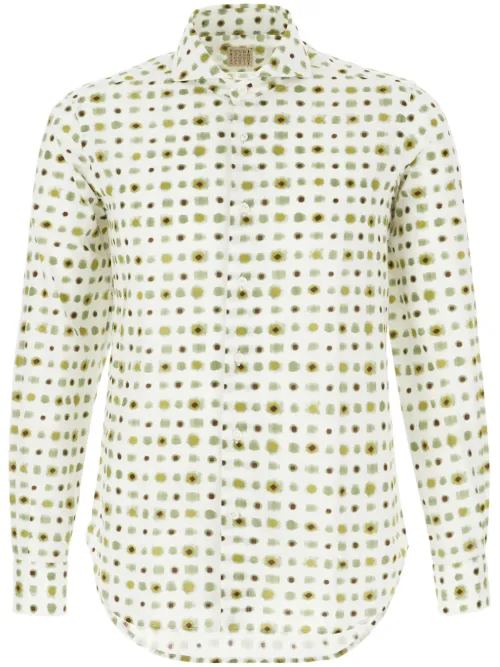 Chemise en coton à imprimé abstrait - 4FF - Modalova