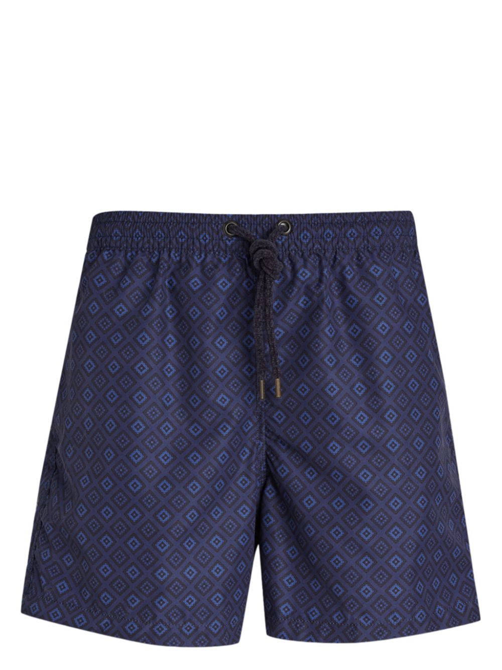 4FF geometric-print swim shorts - Blue