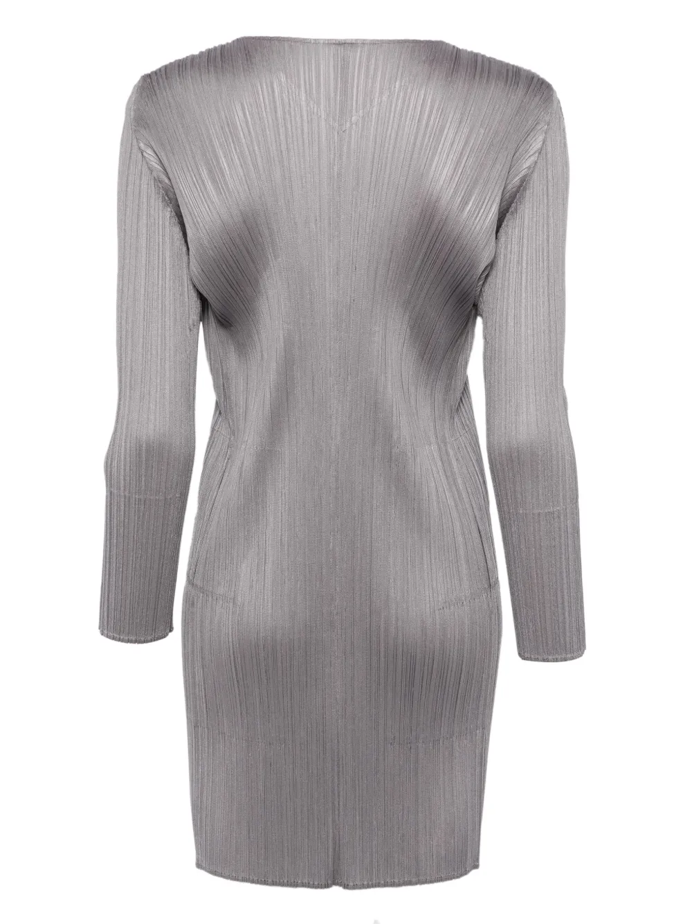 Pleats Please Issey Miyake plissé jacket - Grey