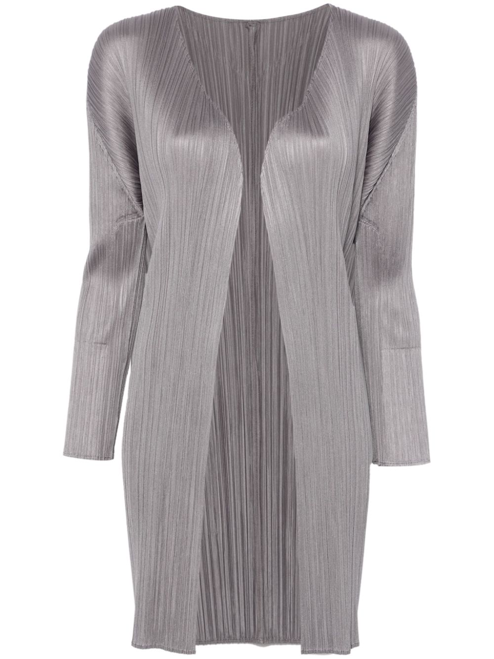 Pleats Please Issey Miyake plissé jacket - Grey