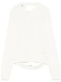 Moschino open-back cardigan - Neutrals