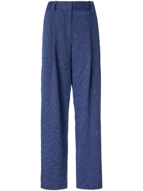 Genny pinstriped trousers