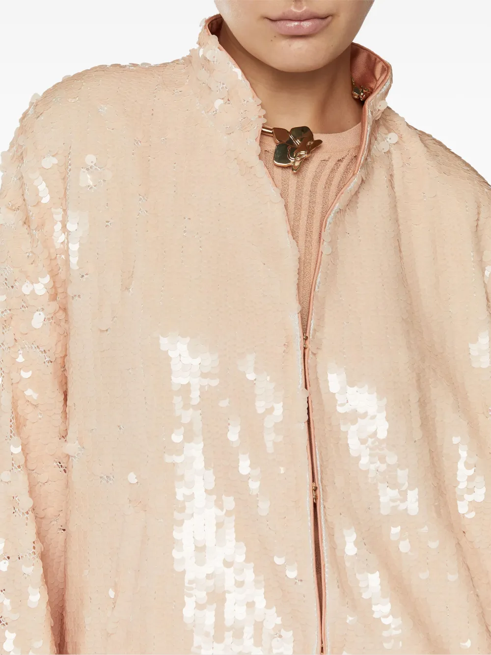 Shop Genny Sequinned Jacket In Pink