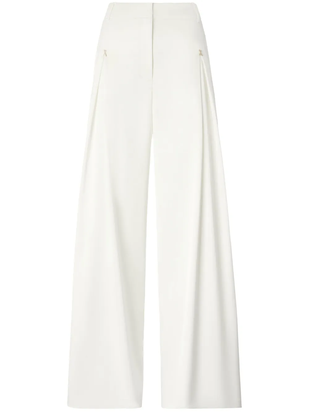 pleat-detail palazzo pants