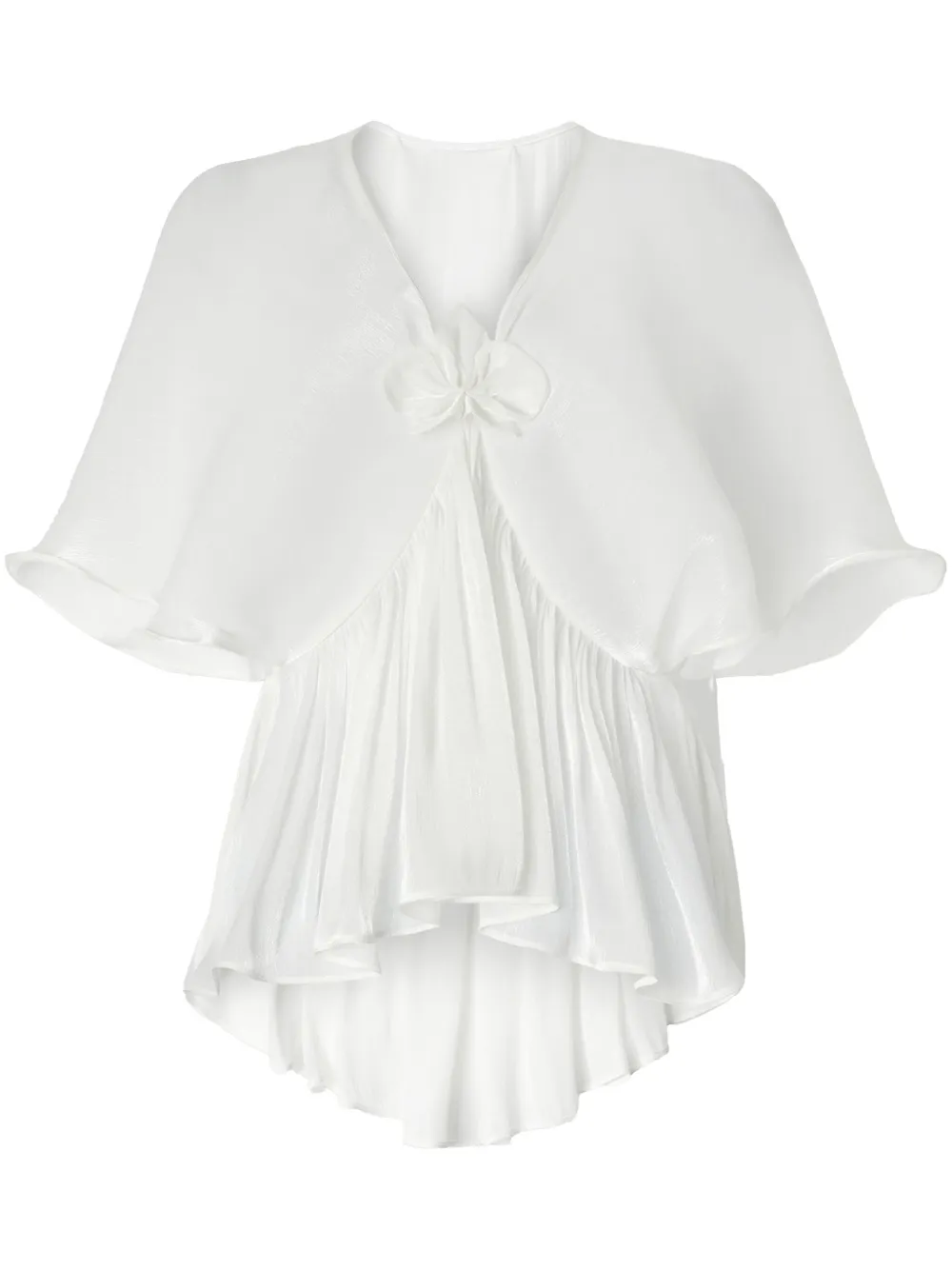 pleated blouse