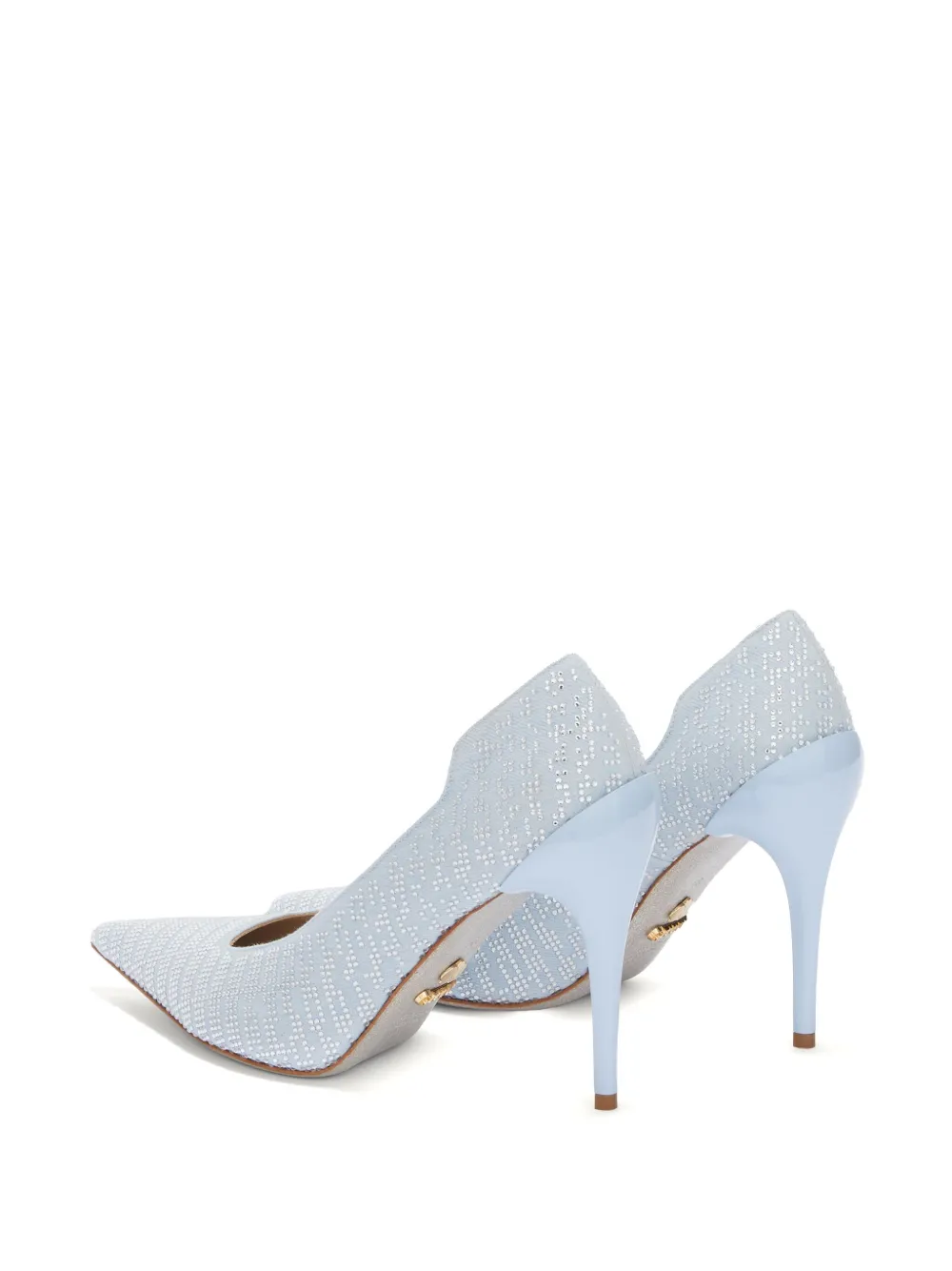 Genny crystal-embellished pumps Blue