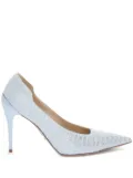 Genny crystal-embellished pumps - Blue