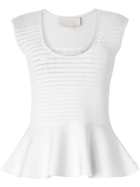 Genny peplum-hem top