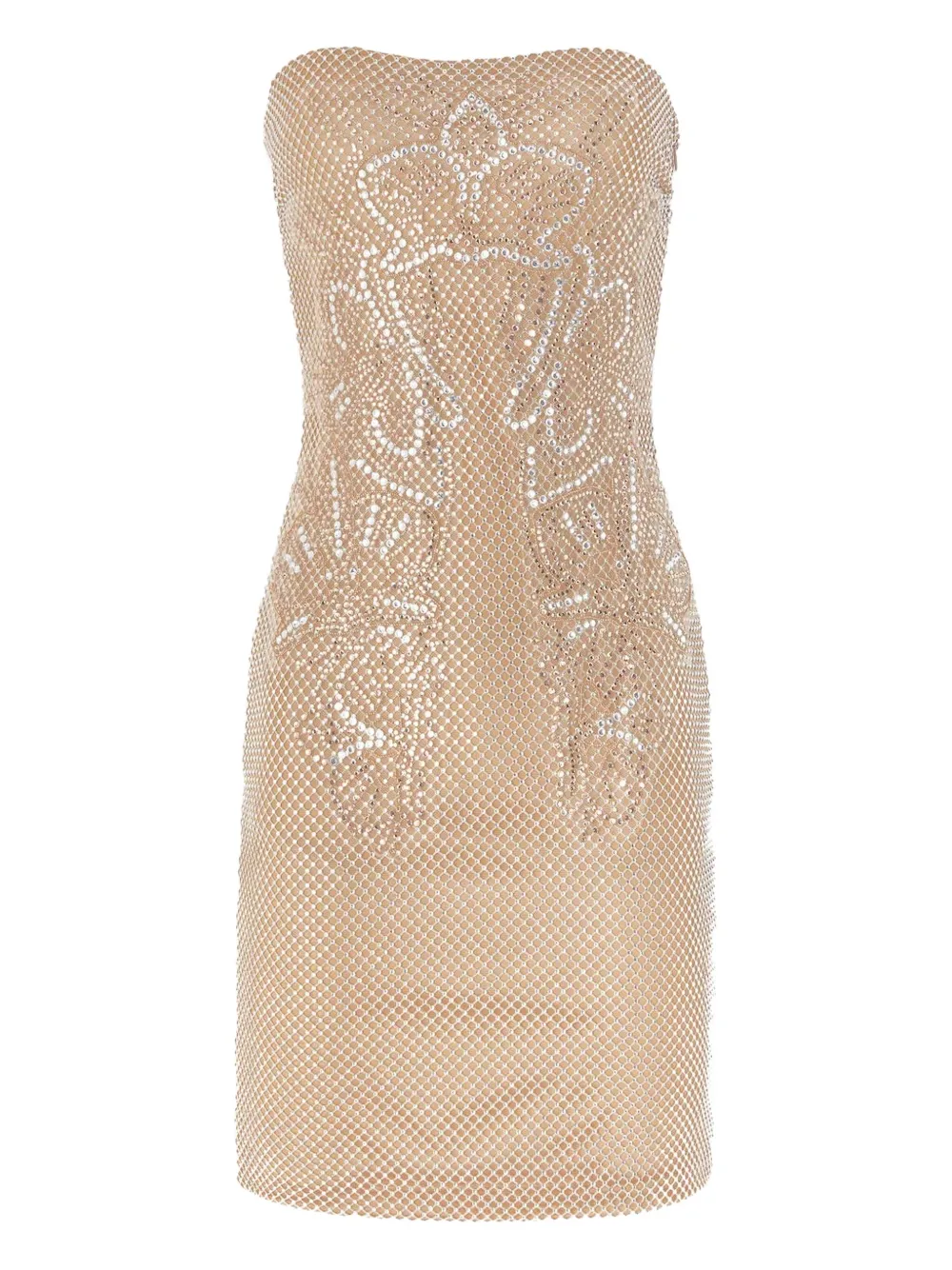 Genny crystal-embellished mini dress | Neutrals | Image 1