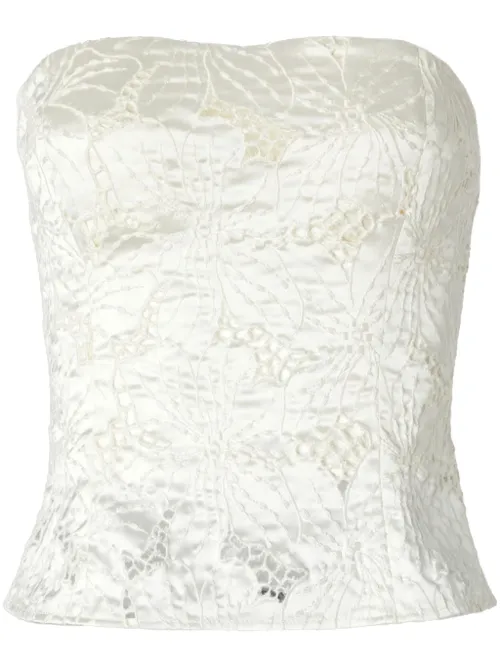 Genny haut en dentelle - Blanc - Genny - Modalova