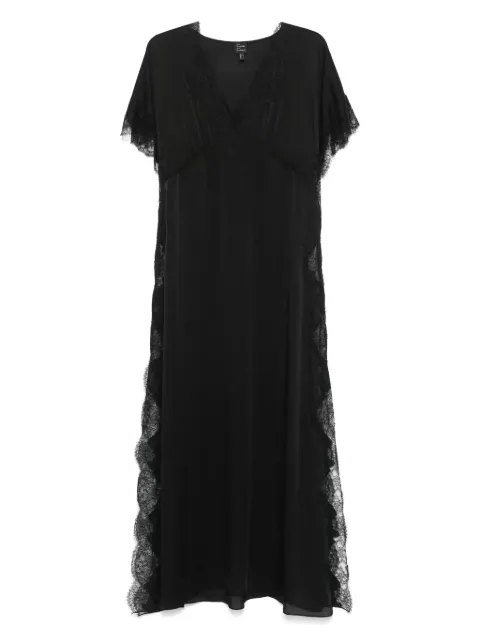 Carine Gilson Sonia lace-trim silk dress