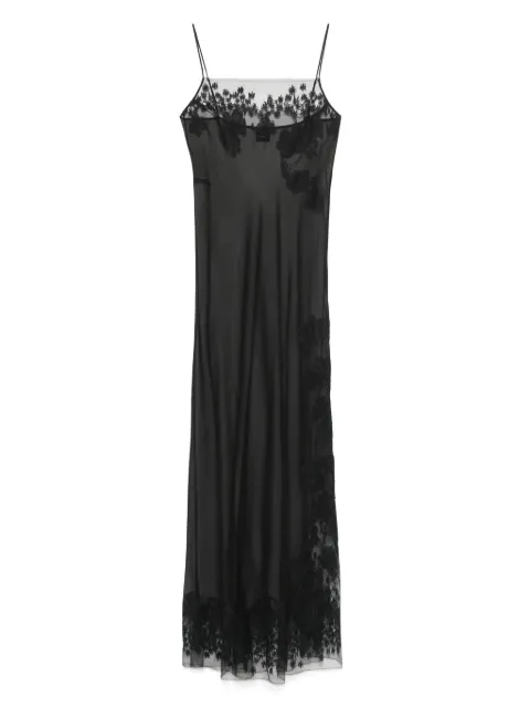 Carine Gilson lace-detail organza nightdress
