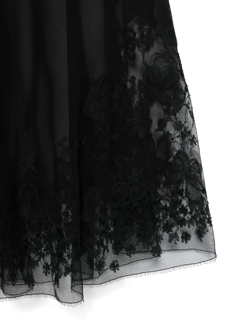 Carine Gilson Organza nachthemd Zwart