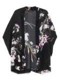 Carine Gilson floral-print silk robe - Black