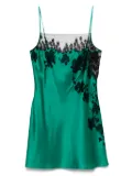 Carine Gilson lace-detailed slip dress - Green