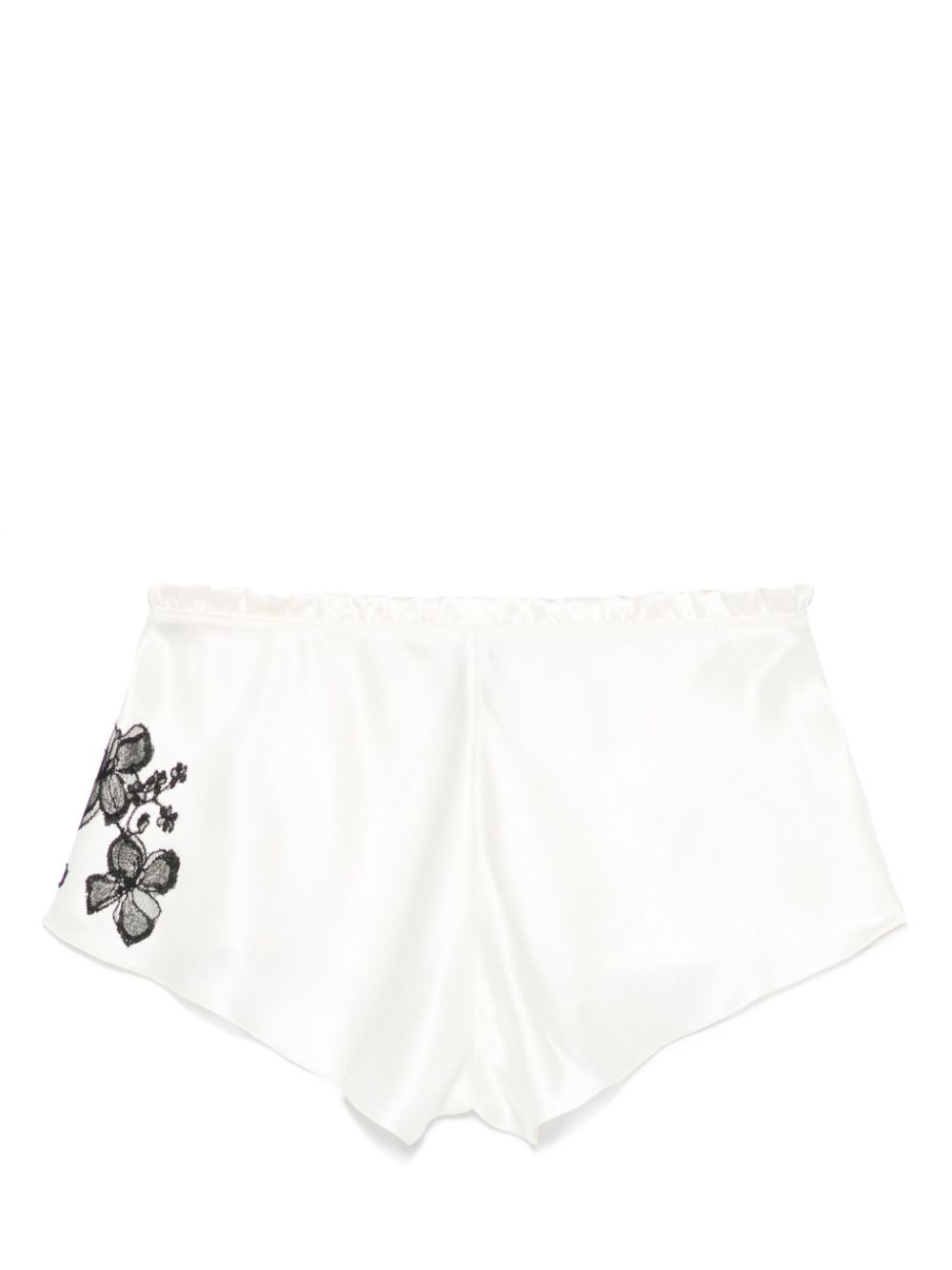 Carine Gilson Shorts met afwerking van kant - Beige