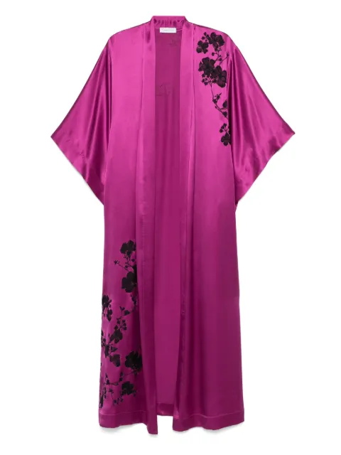 Carine Gilson lace-detail long robe