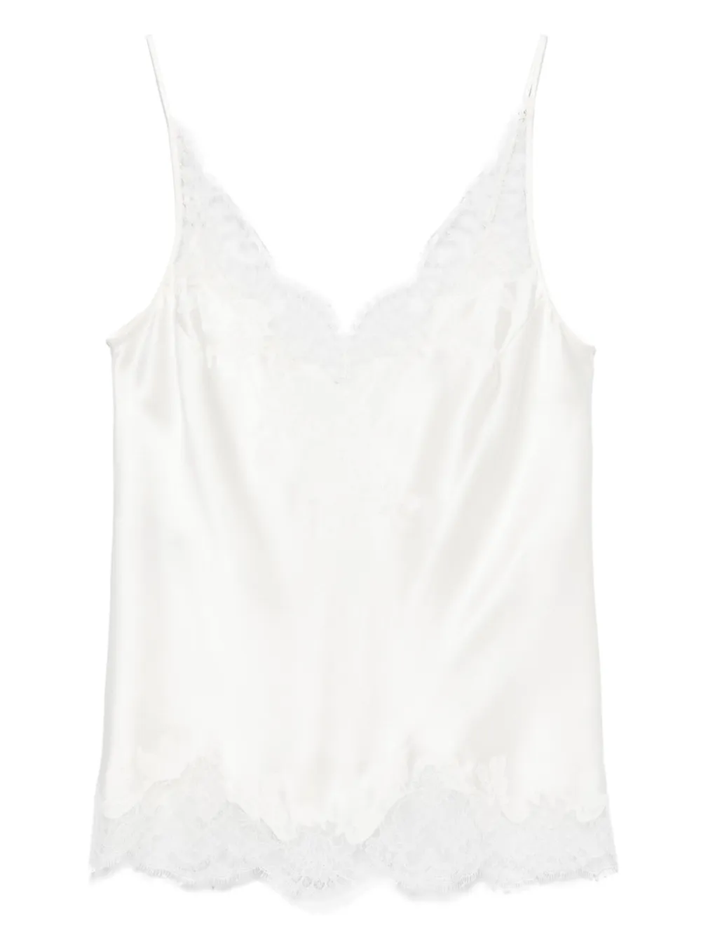 Carine Gilson camisón con detalle de encaje | blanco | Image 1