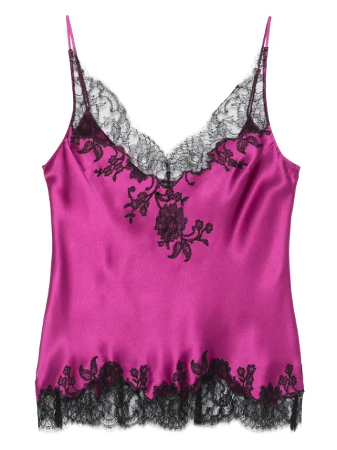 Carine Gilson top con detalle de encaje