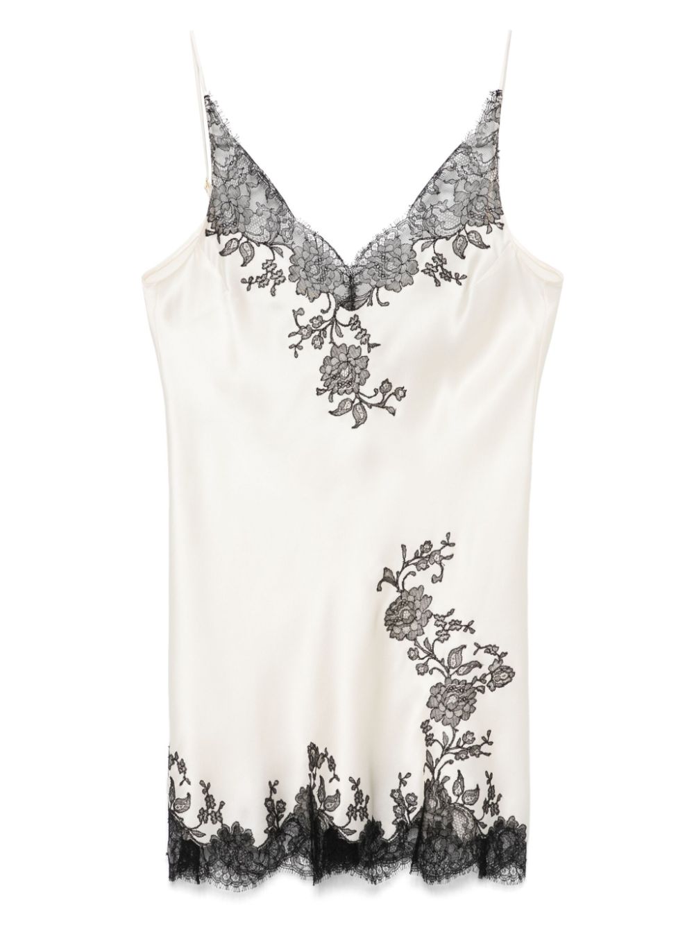 lace-detailed slip dress