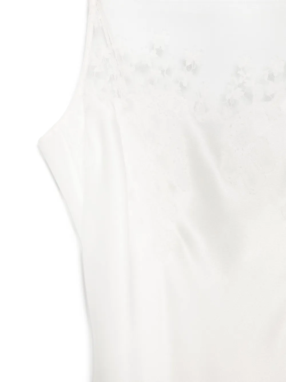 Carine Gilson Lace-detailed Slip Dress In White