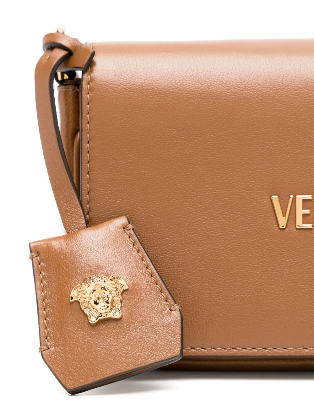 Versace Tag kleine tas Bruin