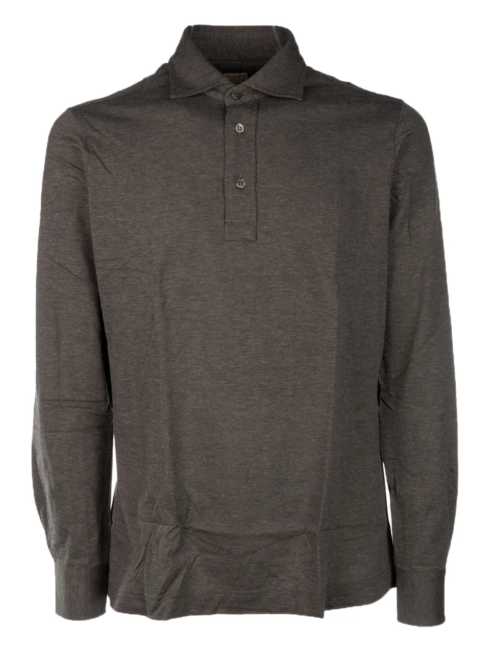 4FF long-sleeve polo shirt | Grey | Image 1