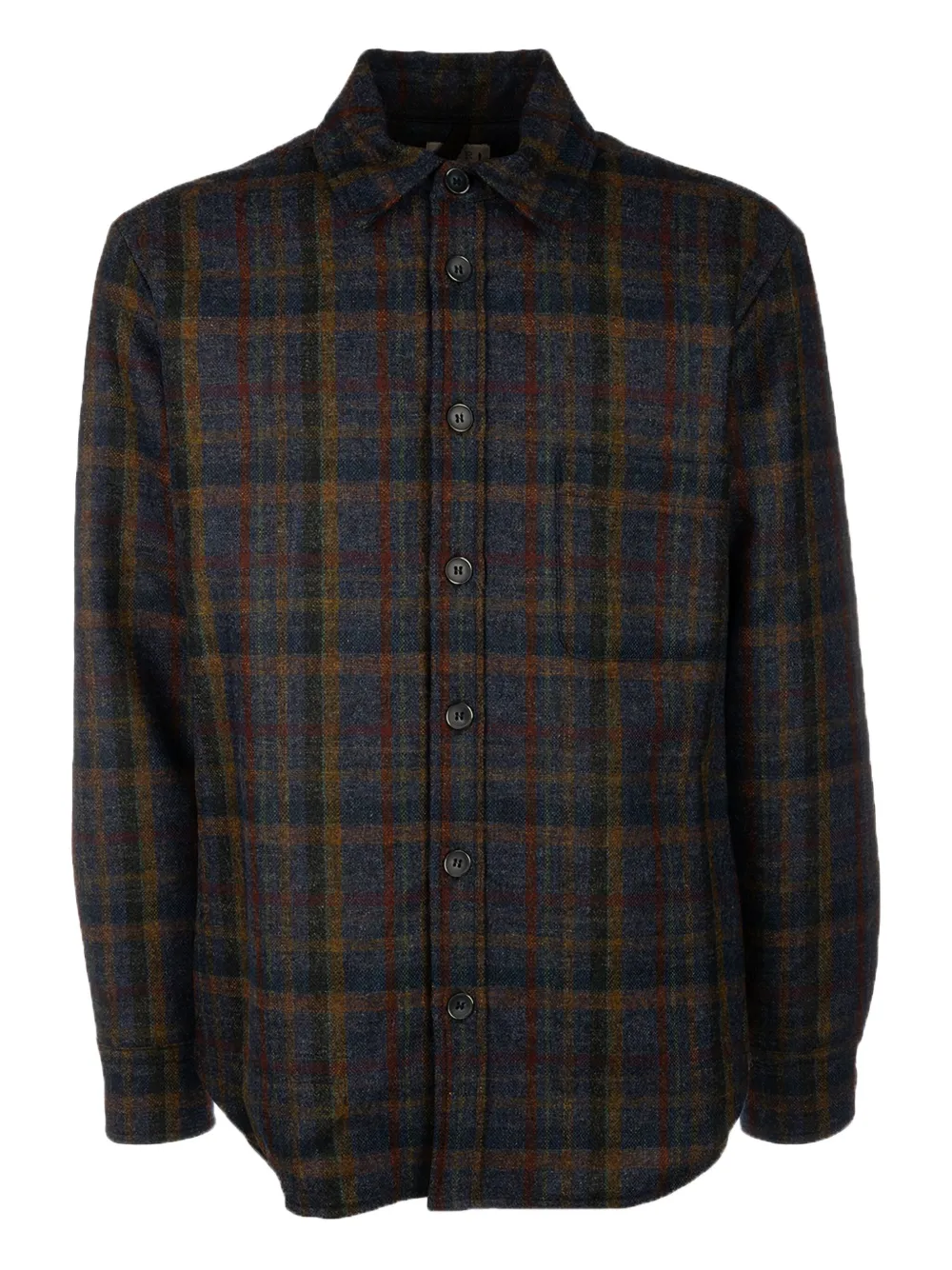 checked wool shirt