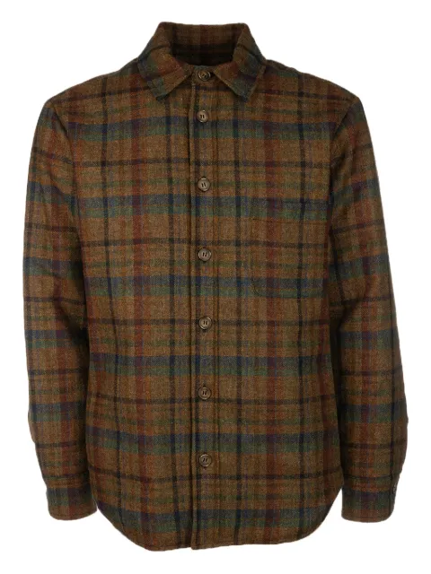 4FF checked wool shirt