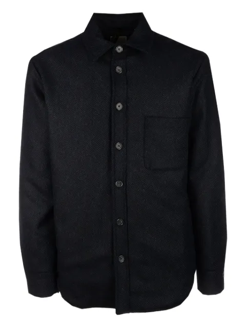 4FF herringbone-pattern button-down shirt