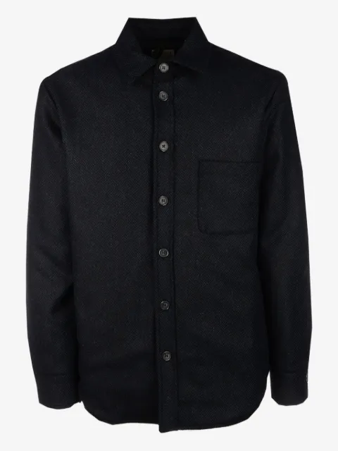 4FF herringbone-pattern button-down shirt