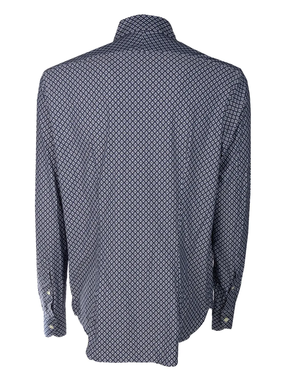 4FF Overhemd met geometrische print - Blauw