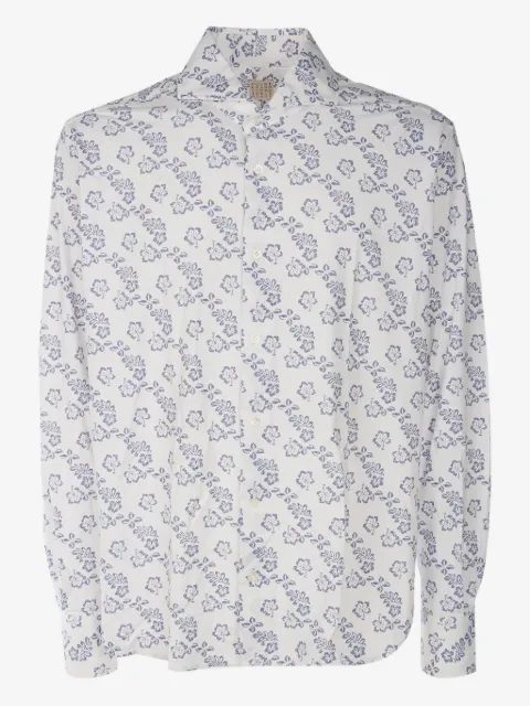 4FF camisa con estampado floral