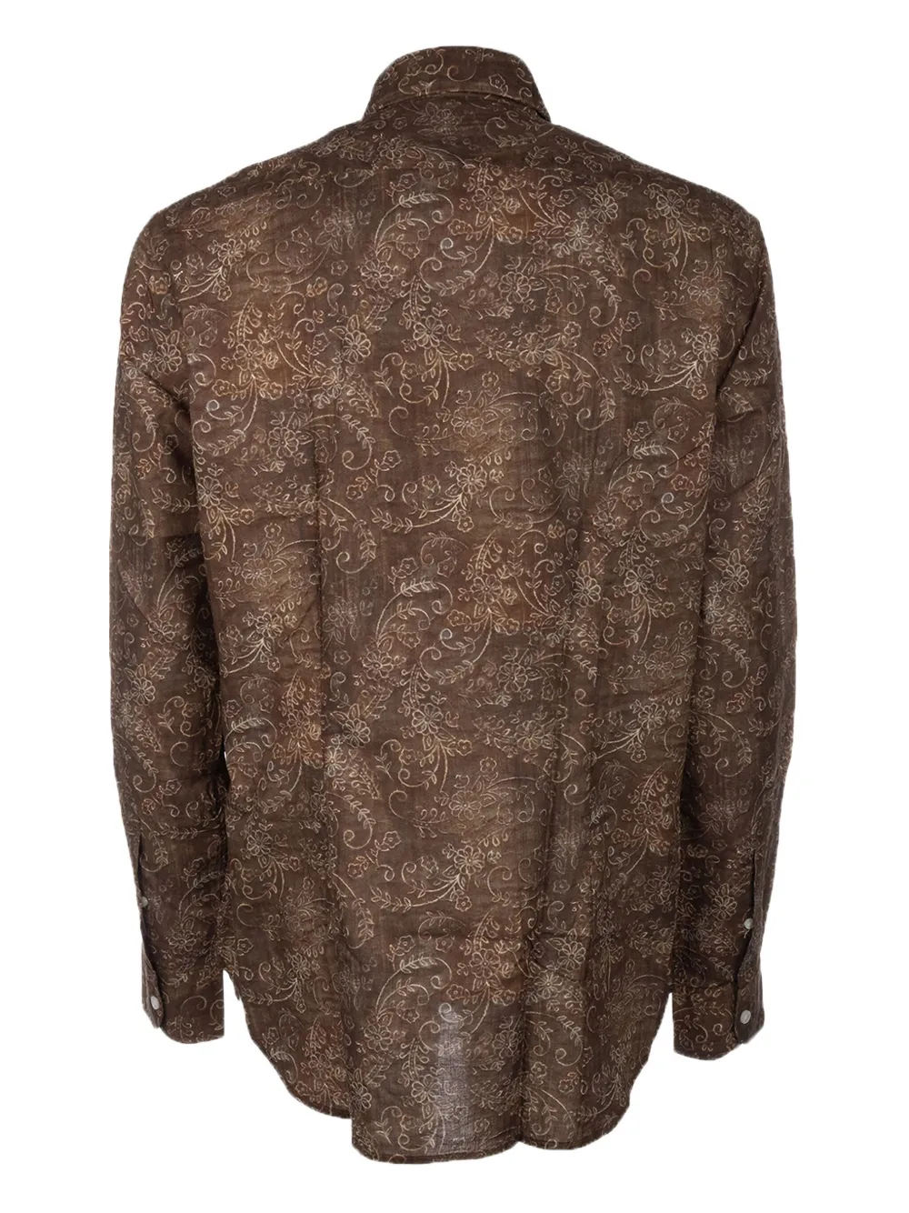 4FF floral print shirt - Bruin