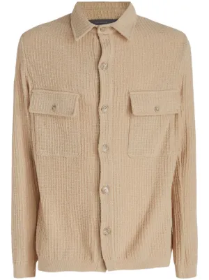 ERL all-over Logo Print Corduroy Shirt | Brown | FARFETCH EG