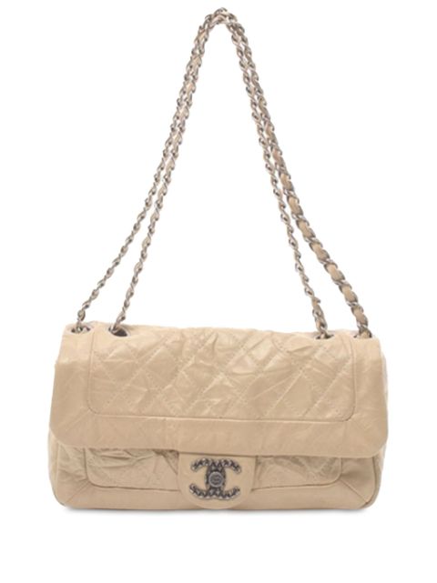 HOT SALE CHANEL 2009-2010 Aged Calfskin Coco Rider Flap shoulder bag Women