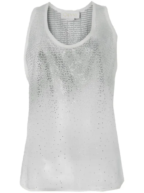 Genny crystal-embellished tank top