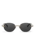 Palm Angels Eyewear Crystal sunglasses - Gold
