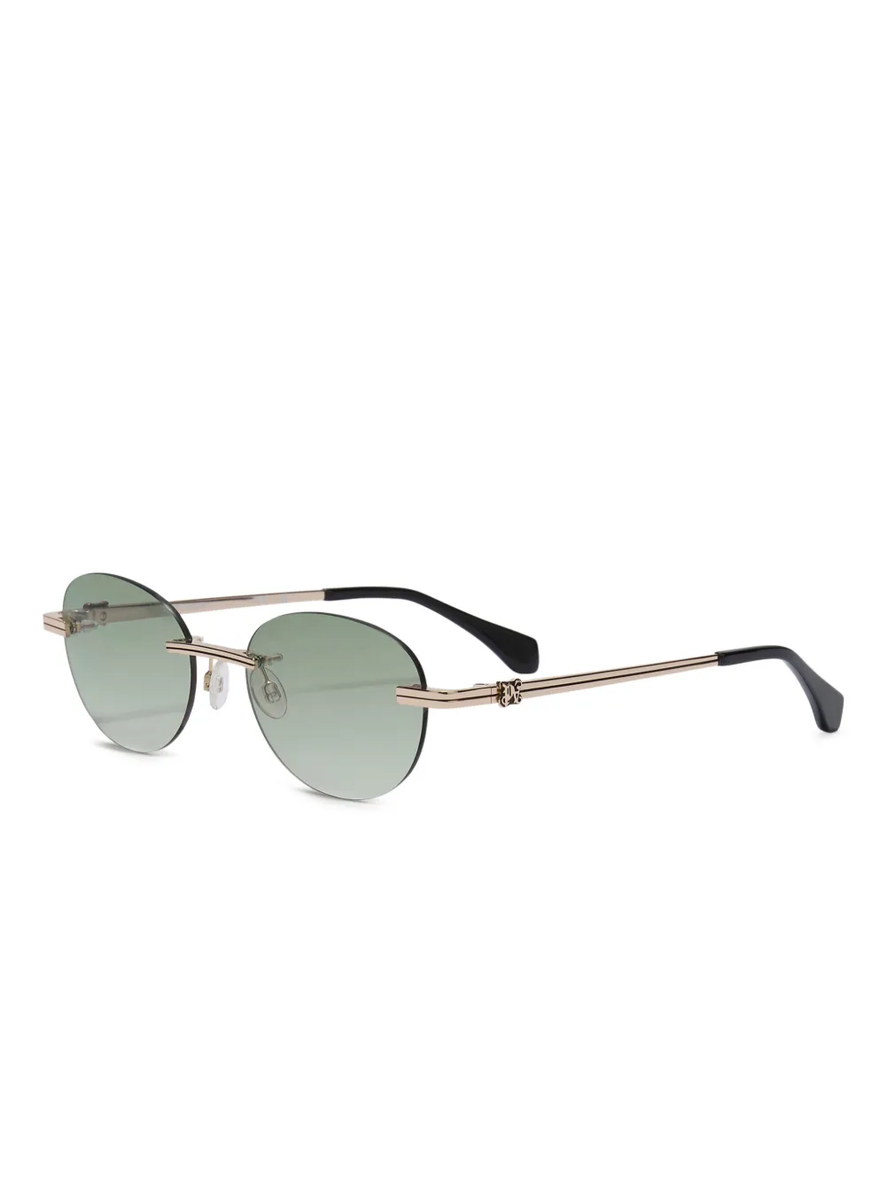 Palm Angels Eyewear Crystal zonnebril - Goud