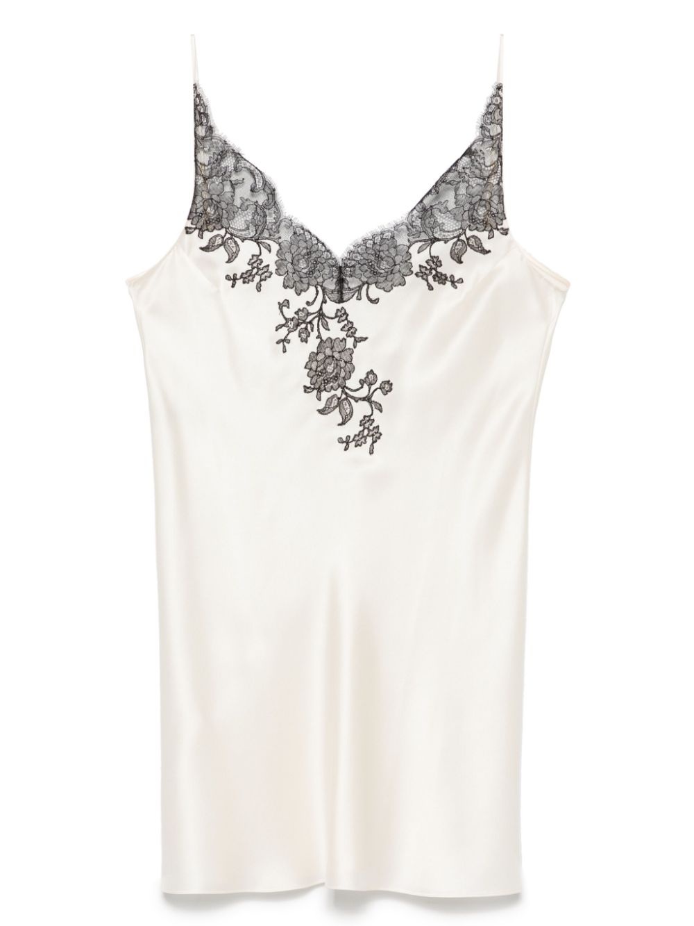 lace-detailed slip dress