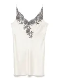 Carine Gilson lace-detailed slip dress - White