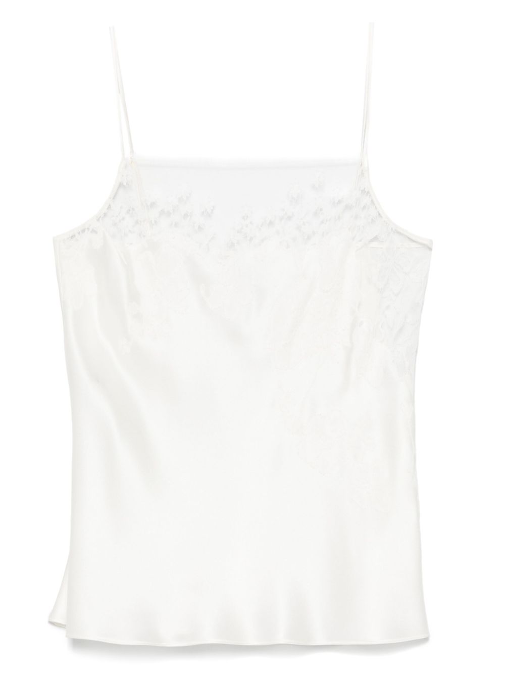 lace-detailed pyjama top