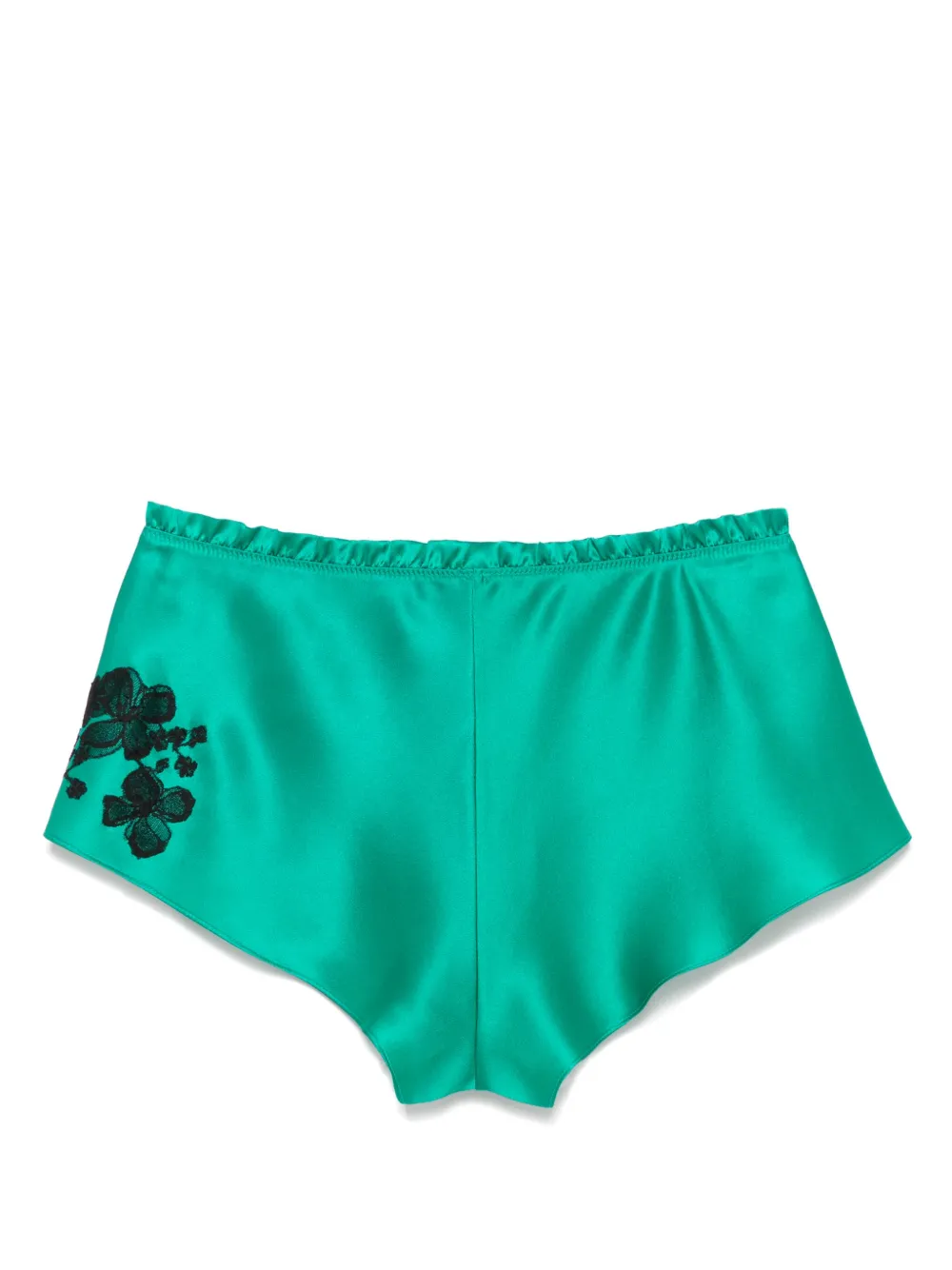 Carine Gilson Zijden shorts - Groen