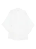 Carine Gilson tulle-detail robe - White