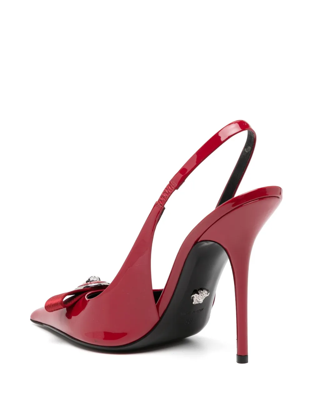 Versace 110mm Gianni Ribbon pumps Red